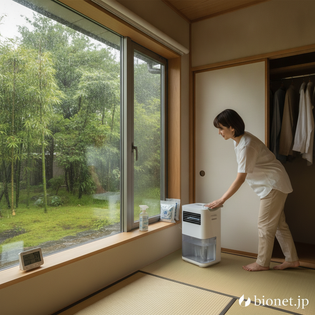 梅雨のカビ・湿気対策決定版：日本の家屋を守る効果的な方法と予防戦略 | bionet.jp