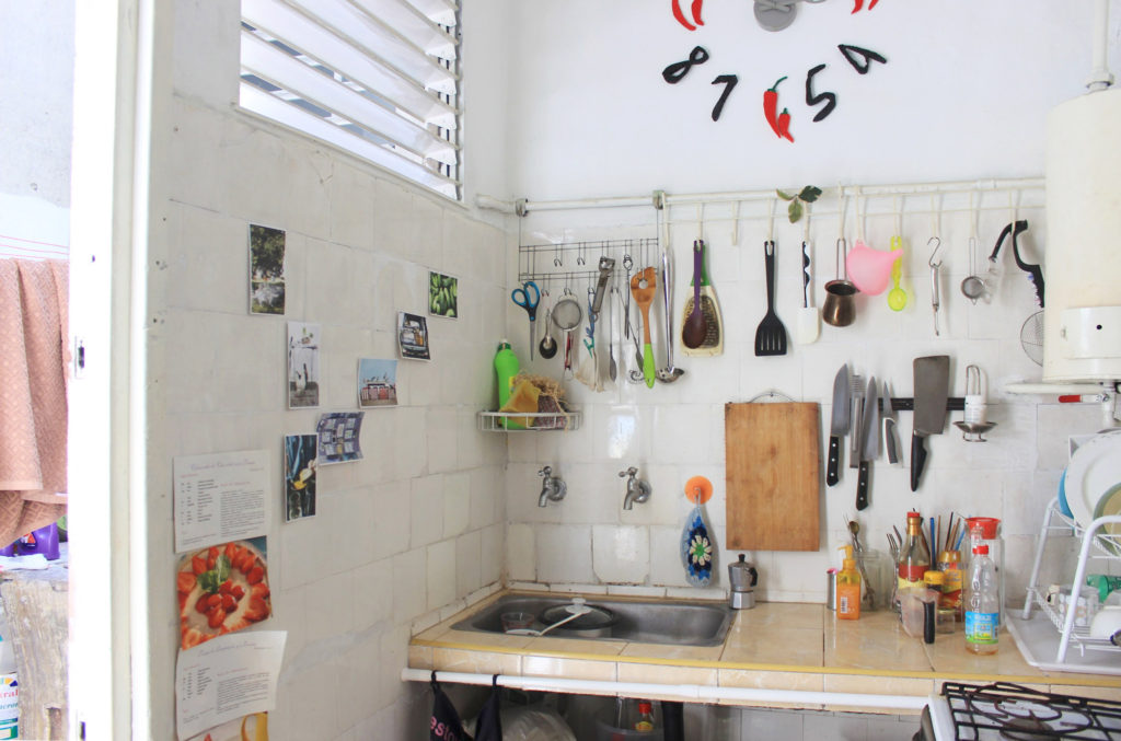 キューバに住む日本人の部屋、台所