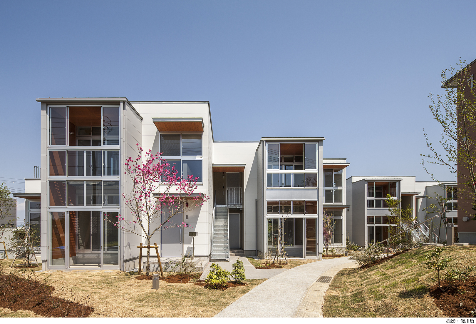 矢吹町中町第二災害公営住宅 岩堀未来建築設計事務所 長尾亜子建築設計