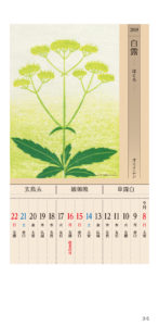 二十四節気　暦　カレンダー　2019