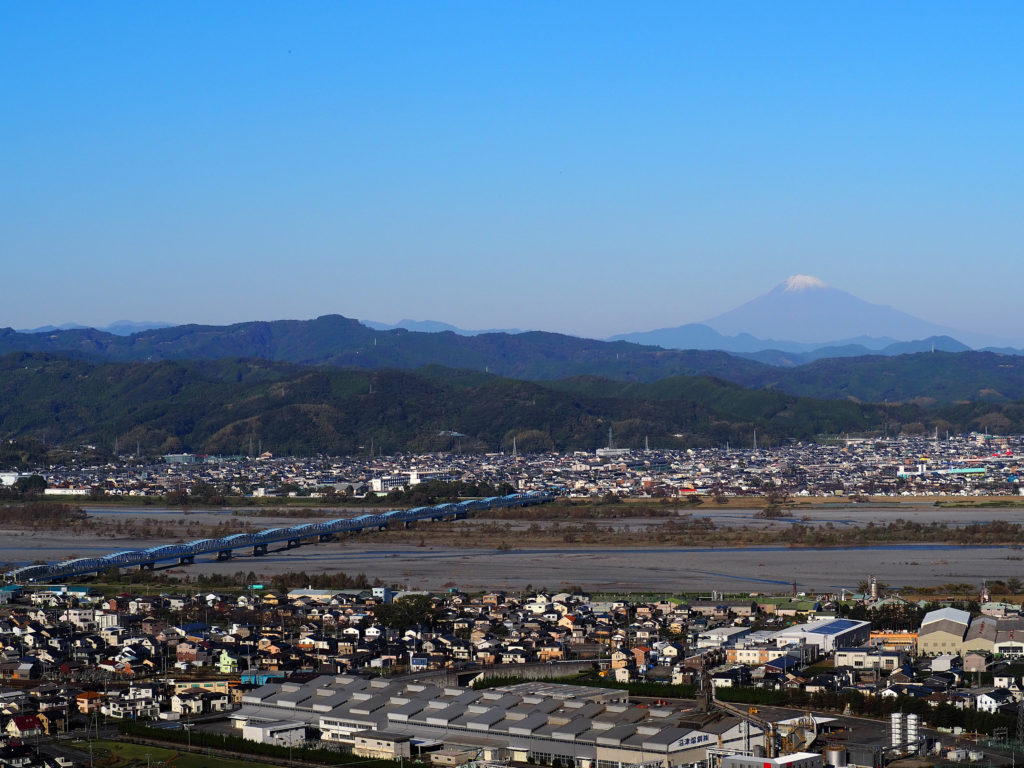 島田市から見えた富士山