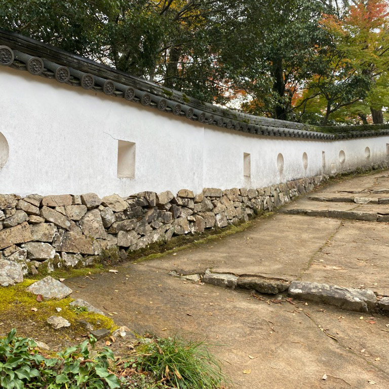 備中松山城の塀