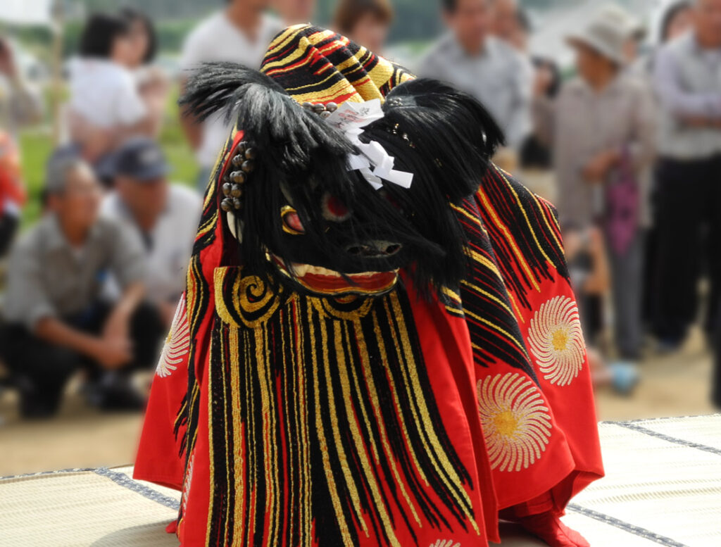 香川県無形民俗文化財の家の浦二頭獅子舞