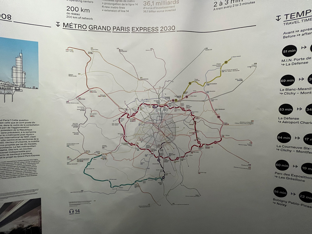 パリの交通マップ