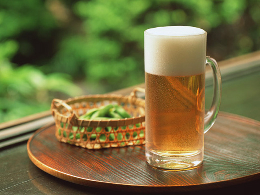 枝豆とビール